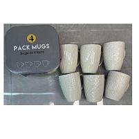 Чашки "White" 4шт/наб 360мл Stenson R96389