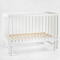 Ліжечко дитяче "КАЗКА-2" (1) шарнир-підшибник з висувною палочкою (Білий+біла палочка)