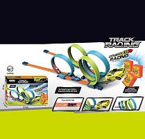 Трек JJ 170 2 машинки, інерція, 3 перешкоди, трюкові петлі, в коробці