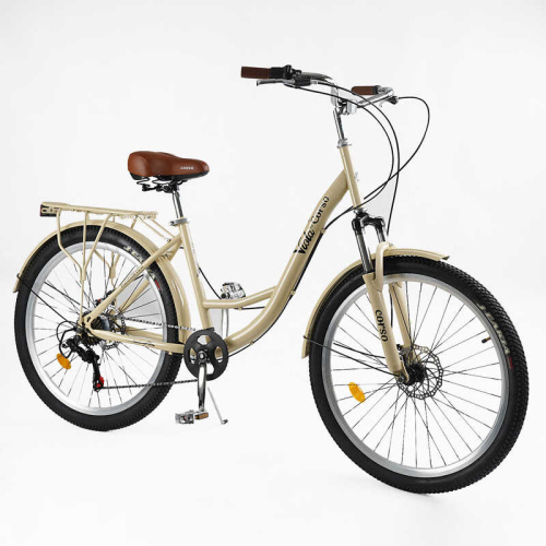 Велосипед двоколісний міський Corso VL-26704 «Viola» (колеса Ø26"/гума, рама: 17"/сталь, швидкостей: 21) фото 2