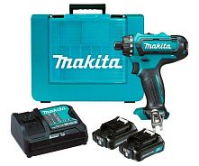 Картинка  Шуруповерт аккумуляторный Makita , 10.8В, 2.0Ачх2, CXT, кейс (DF031DSAE) магазин cd-market