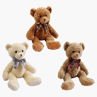 М`яка іграшка M 18494 3 види, “Ведмідь”, висота у сидячому положенні 30 см, ВИДАЄТЬСЯ ТІЛЬКИ МІКС ВИДІВ