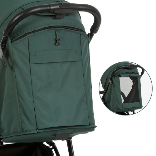 Коляска дитяча прогулянкова Bambi M 4249-2 Hunter Green Matt (розкл: 51*83*105 см, склад. 27*51*79 см, колеса: передні 6,5", задні 7,5"/EVA, до 25 кг) фото 4
