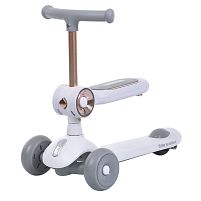 Картинка  Самокат-беговел триколісний iTrike JR3-170-3-W (колеса: передні Ø4,7"/заднє Ø2,95"/PU, рама: пластик, сидіння, до 20/50 кг) магазин cd-market