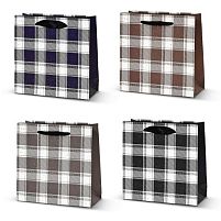 Пакет подарунковий паперовий S "Checkered" 18*23*10см Stenson R94995-S