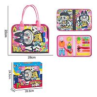 Логічна папка 25104 A герой, фетр, ремінці, рухомі шестерні, годинник, шнурівка, одяг, в коробці