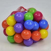 Набір м'ячів для дитячих ігрових центрів M Toys 13026 (маленькі, 60 мм, м'які, 50 шт в сітці)