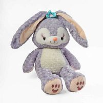 М`яка іграшка M 18235 пластикові очі, аксесуар-квіточка, розмір без вушок: 37х34х82 см