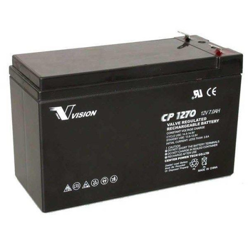 Картинка  Аккумуляторная батарея Vision CP 12V 7.0Ah (CP1270A) от магазина cd-market
