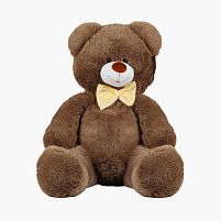 М`яка іграшка "Ведмедик" колір графітовий В24783 висота 1,6 м в пакеті