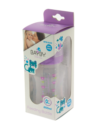 Картинка  Бутылочка для кормления Bayby BFB6103 250ml 0м+ фиолетовый от магазина cd-market фото 4