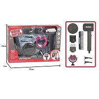 Набір перукаря YF 820 D-2 функціональний фен, на батарейках, аксесуари, в коробці