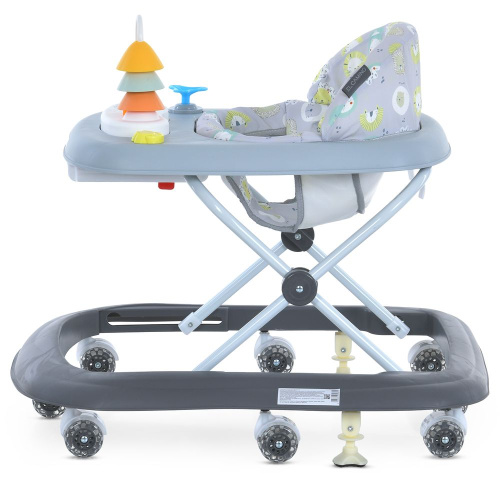 Ходунки дитячі El Camino ME 1217 Gray (колеса: 8 шт, стопори: музика, світло, кермо, рухомі детал, сірий) фото 5