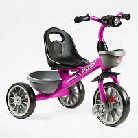 Велосипед 3-х колісний BS-44101 "Best Trike"  колеса EVA переднє 12’’, заднє 10’’, сталева рама, фара з музикою та світлом, 1 пісня українською та 