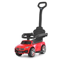 Каталка-толокар Bambi M 6253EL-3 (колеса: Ø5,5 см/EVA, батьк. ручка, страхувальний бампер, сидіння: екошкіра, музика, до 30 кг)