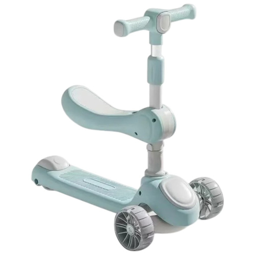 Самокат-беговел триколісний Skyper LS-1408-97 (колеса: передні Ø4,4"/заднє Ø3,15"/PU, рама: пластик, сидіння, підсвітка, до 30 кг)