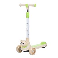 Картинка  Самокат триколісний iTrike JR3-177-GR «Maxi Big» (колеса: передні Ø4,33"/заднє Ø3,15"/PU, рама: пластик, підсвітка, музика, до 25 кг) магазин cd-market