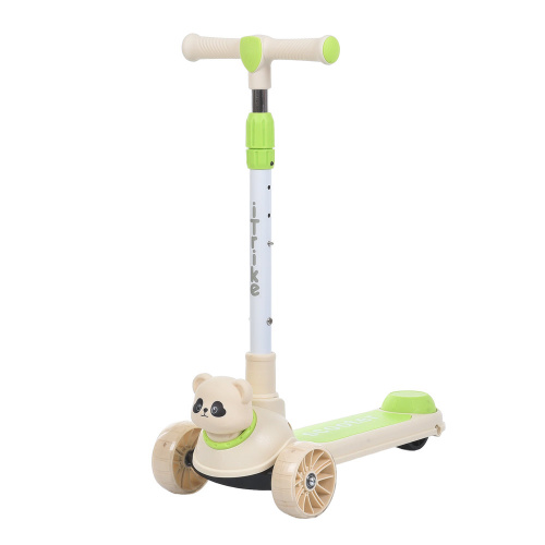 Самокат триколісний iTrike JR3-177-GR «Maxi Big» (колеса: передні Ø4,33"/заднє Ø3,15"/PU, рама: пластик, підсвітка, музика, до 25 кг)