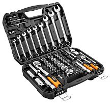 Картинка  Набор инструментов NEO, 82 ед., 1/2 ", 1/4", CrV (08-672) магазин cd-market
