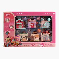 Набір будиночків 131-40 6 шт., з’єднуються між собою, аксесуари, рухомі елементи, фігурки, в коробці