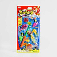 Риболовля 555-35 телескопічна вудка, 7 морських мешканців, на листі