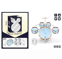 Барабанна установка XBL 773-16 5 барабанів, діаметри: 35 см, 20 см, 16 см, 12 см, тарілка, палички, педаль, стілець, в коробці