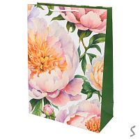 Пакет подарунковий паперовий XL "Peony" 45*35*10см Stenson GL-011LAM-XL