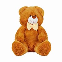 М`яка іграшка "Ведмедик" колір світло-коричневий В62811 висота 1,3 м в пакеті