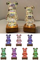 Нічник C 67111 висота 20 см, від мережі, проєкція, в коробці, ВИДАЄТЬСЯ ТІЛЬКИ МІКС КОЛЬОРІВ