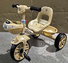 Велосипед 3-х колісний BS-60530 "Best Trike" колеса EVA переднє 10’’, заднє 8’’, сталева рама, УКР. ОЗВУЧУВАННЯ, кошик, в коробці
