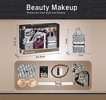 Набір косметики S 3 сумка, окуляри, хустинка, гаманець, годинник, обруч для волосся, помада, сережки, в коробці