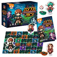Гра настільна розважальна "Духи прадавнього лісу" VT8055-48 "Vladi Toys", 45 плиток, 32 фішки, 20 жетонів лісових духів, 4 персонажі, 4 підстав