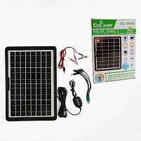 Зарядна станція С 68469 сонячна панель, USB-хаб, потужність 15W, міні-крокодили, перехідник з USB на штекери 5,5*2,1 мм, USB Type-C, miniUSB, mic