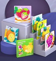 Пазли-вкладиші С 74367 6 дерев'яних дошок, 14х14 см, тематичні зображення, великі елементи-вкладиші, в коробці