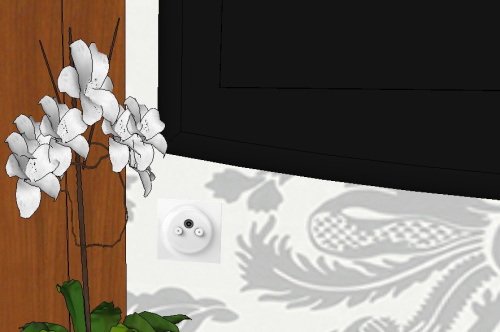 Картинка  Розетка Fibaro Walli TV-SAT Outlet, белая (FGWTFEU-021) от магазина cd-market фото 2