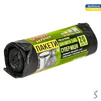 Пакети для сміття надміцні 60л 20шт/уп 60*70см Stenson KS-1022