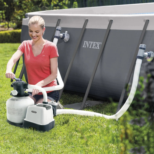 Фільтр-насос пісочний Intex 26646 (7900 л/год., 23 кг., 250W, для басейнів об'ємом 1100-40000 л., таймер, підключення Ø38 мм.) фото 10