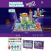 Трек 2023-34 3 рівні, 4 машинка, 2 герої, підсвічування, мелодія, автоматичний підіймач, в коробці