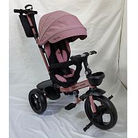 Велосипед дитячий триколісний Turbotrike MT 1001-1 Mauve Pink (колеса: передні Ø26 см, задні Ø23 см, батьківська ручка, МР3, USB)