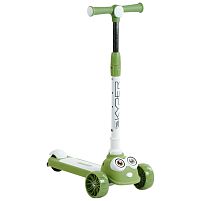 Самокат триколісний Skyper YT-1601-28 (колеса: передні Ø4.92"/заднє Ø3.15"/PU, рама: пластик/складна, підсвітка, до 25 кг)