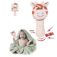 Брязкальце 033-59 висота 18 см, пискавка, на листі