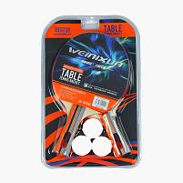 Набір ракеток C 65309 для пінг понгу 2 ракетки, 3 м'ячики, в слюді