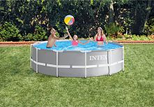 Каркасний басейн Intex 26716 (99*366 см., об'єм: 8592 л., картриджний фільтр-насос 2006 л/год, драбина, серія: Prism Frame)