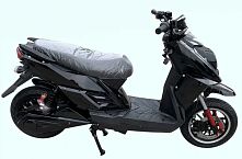 Електроскутер Tecros T600 (колеса: Ø12", акб: 72V/100Ah/Li-ion/з'ємна, мотор: 2500W, пробіг на одному заряді до 220 км, до 80 км/г, чорний)