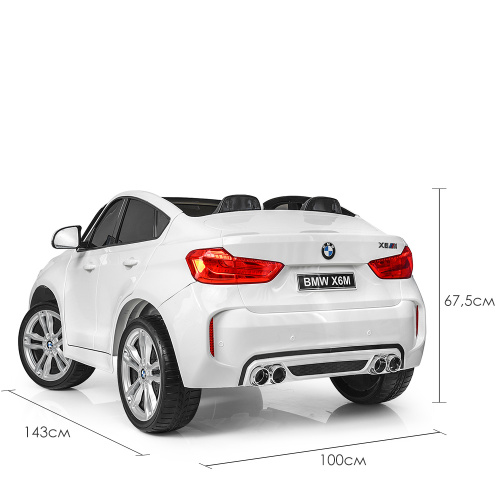 Електромобіль дитячий Bambi Racer JJ2168EBLR-1 «BMW X6M» (колеса Ø12.2"/EVA, акк: 12V/10Ah, мотор: 2*12V/120W, до 8 км/г, до 50 кг) фото 5