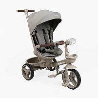 Велосипед дитячий триколісний Toti 6590-3 (колеса: переднє Ø10"/задні: Ø8"/PU, рама: сталь/складна, батьківська ручка, навіс, музична фара, до 25 кг)