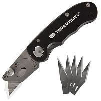 Картинка  Нож раскладной "CraftKnife" лезвие 1,5см (L64 x W30mm) True Utility Tu578 магазин cd-market
