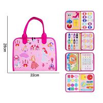 Логічна папка 25017 фетр, циферблат, пазл, застібки, геометричні фігури, кольори, цифри, англійський алфавіт, емоції на липучках, в пакеті