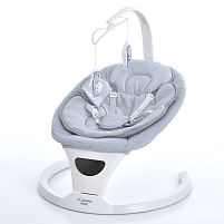 Крісло-шезлонг для немовлят з електро-заколисуванням El Camino ME 1175 SOUL Light Gray (механізм гойдання: поворотний)