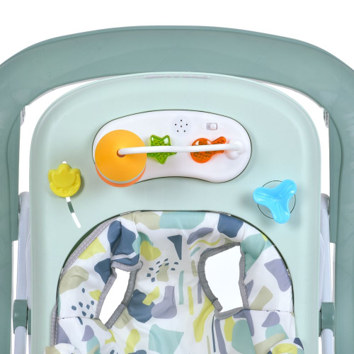 Ходунки дитячі El Camino ME 1217 Green (колеса: 8 шт, стопори: музика, світло, кермо, рухомі детал, зелений) фото 4